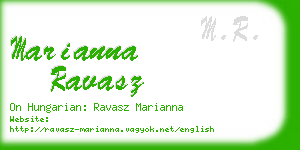 marianna ravasz business card